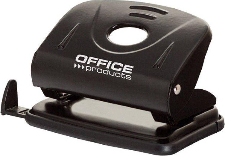 Dziurkacz Office Products Dziurkacz OFFICE PRODUCTS, dziurkuje do 25 kartek, metal, czarny
