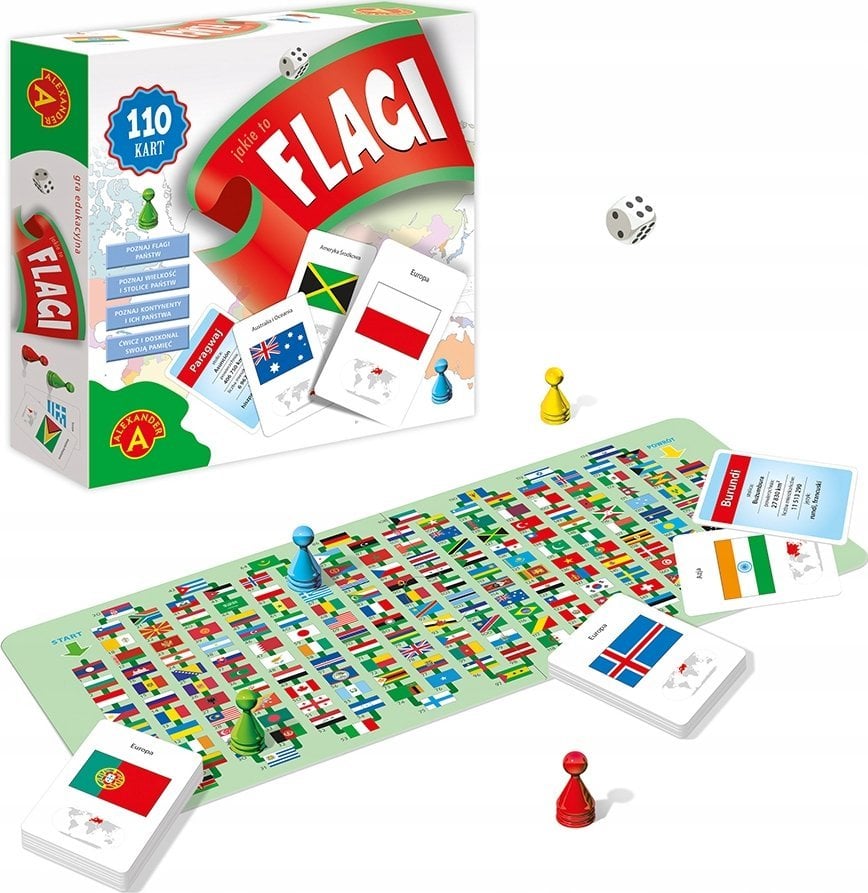 Alexander Gra edukacyjna - jakie to flagi?