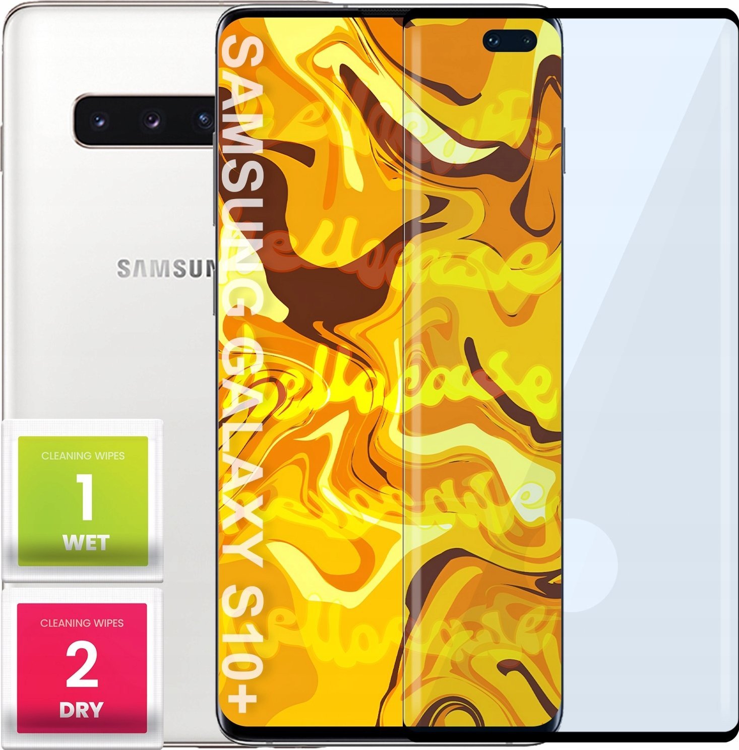 Hello Case SZKŁO HARTOWANE DO SAMSUNG GALAXY S10 PLUS PEŁNE NA CAŁY EKRAN SZKIEŁKO 5D