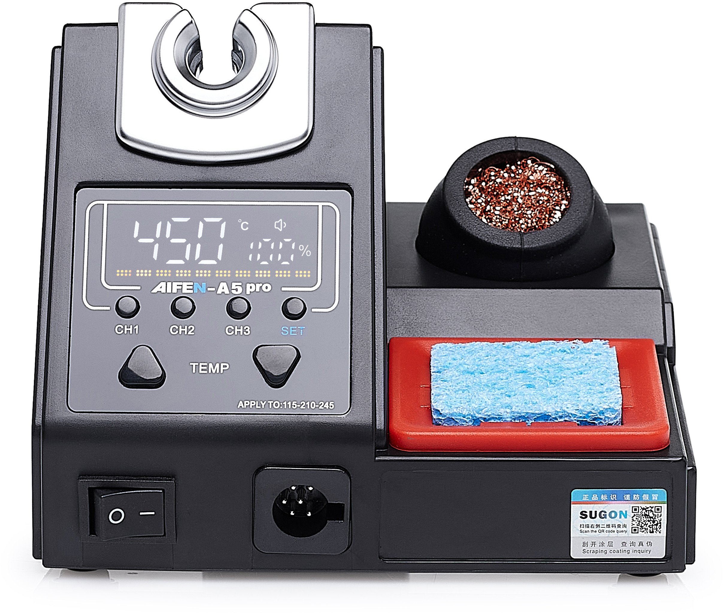 Stacja Lutownicza Lutownica Precyzyjna Aifen A5 Pro 160W 9GR C245 C210 C115