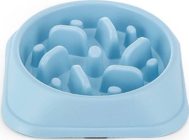 Mersjo Miska dla psa, kota spowalniająca niebieska