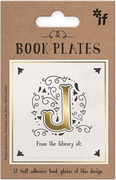IF Ekslibris - zestaw naklejek - litera J
