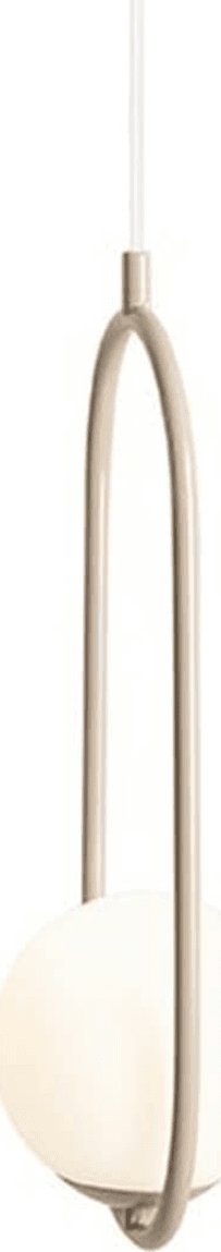 Lampa wisząca Aldex Szklana lampa wisząca Riva 1086G17 eliptyczna beżowa