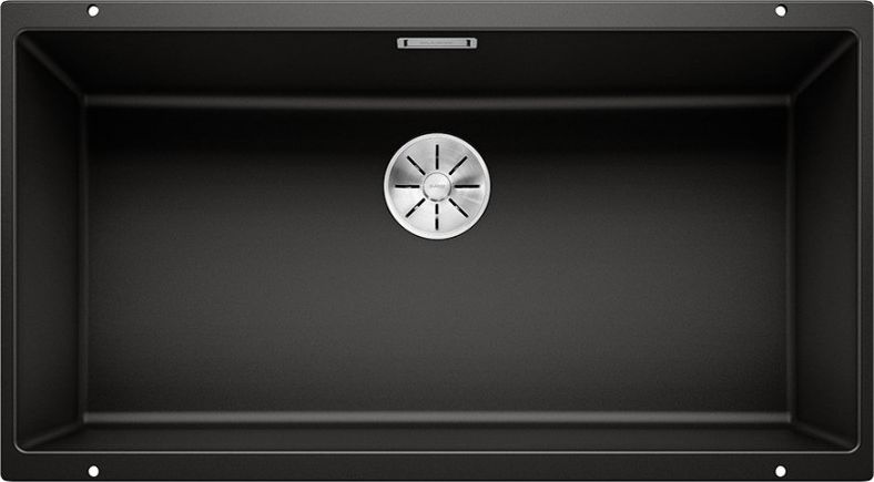 Zlewozmywak Blanco Subline 800-U Silgranit czarny z korkiem InFino (526005)