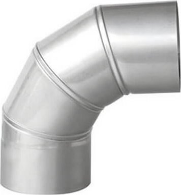 Master Kolanko spalinowe regulowane ze stali nierdzewnej Ø200mm