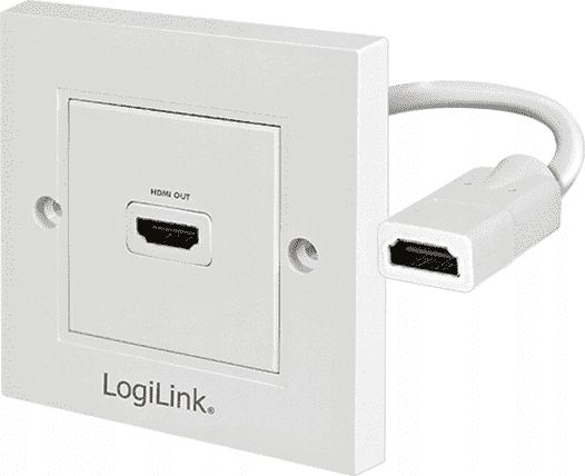 Adapter AV LogiLink HDMI - HDMI biały (AH0014)