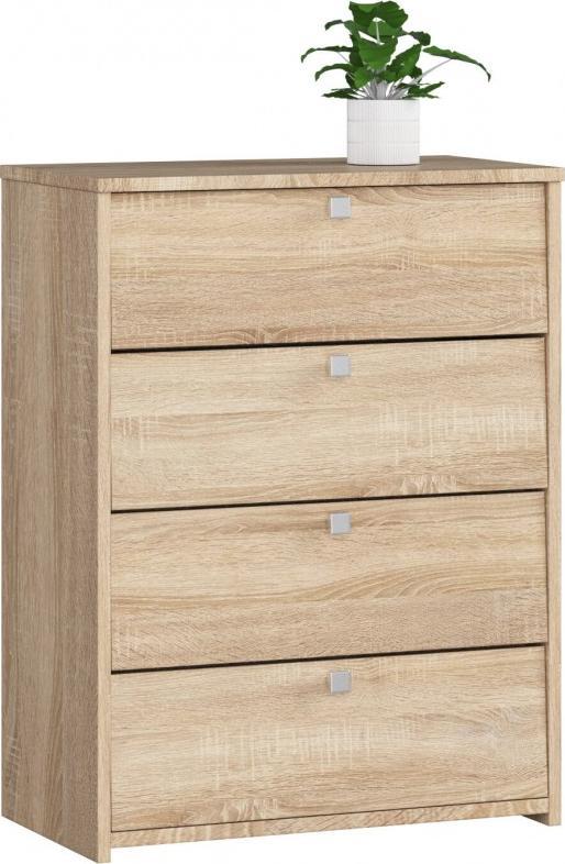 Fabryka Mebli Akord Szafka na buty 4 uchylne drzwiczki 60 cm - dąb sonoma