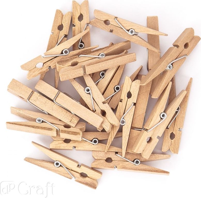 DP Craft KLAMERKI DREWNIANE 4,8 CM, 20 SZT. Dalprint