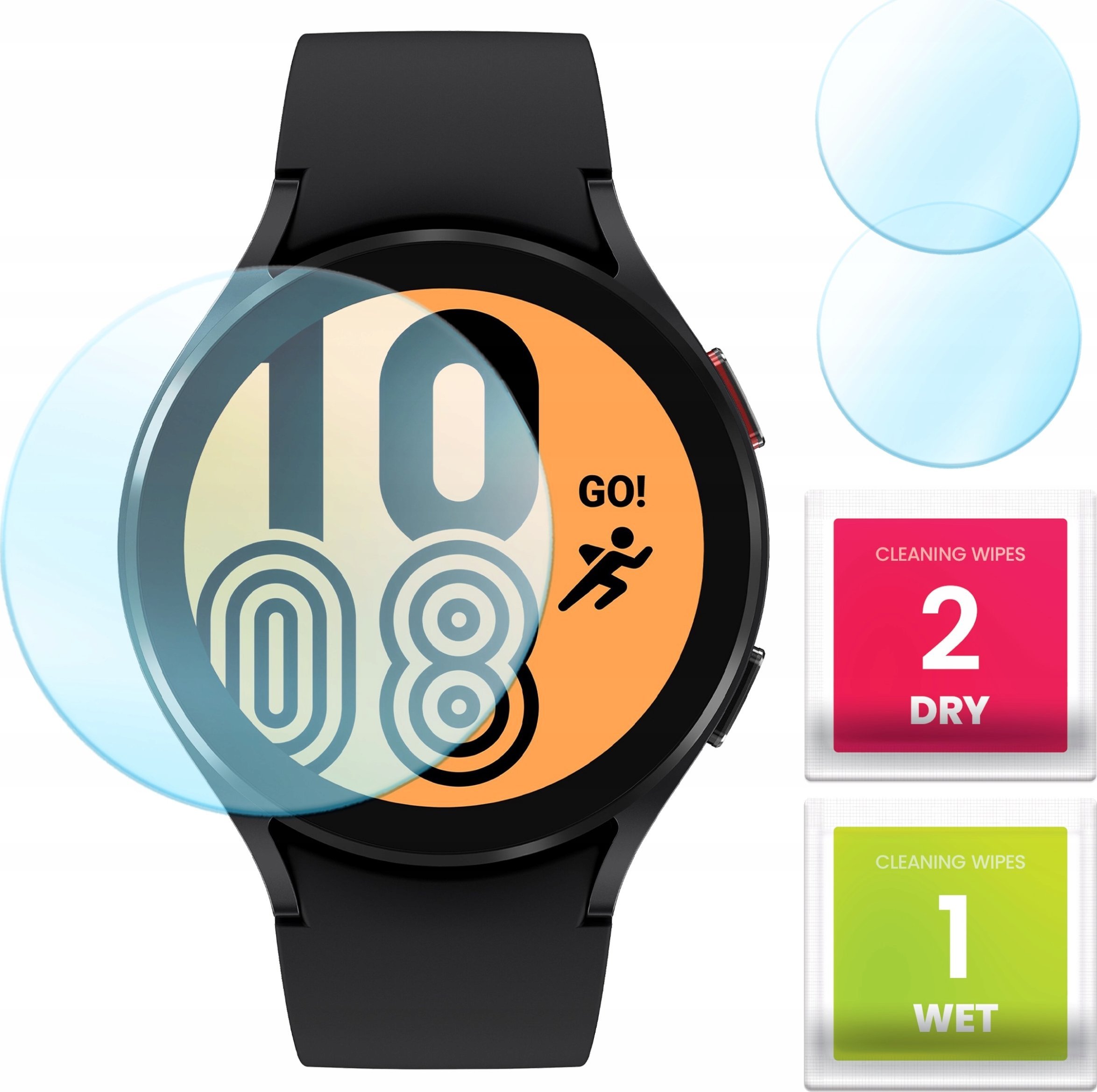 Hello Case 2-PAK Szkło Hybrydowe do Samsung Galaxy Watch 4 / 5 / 6 (40 mm) (Ochronne)