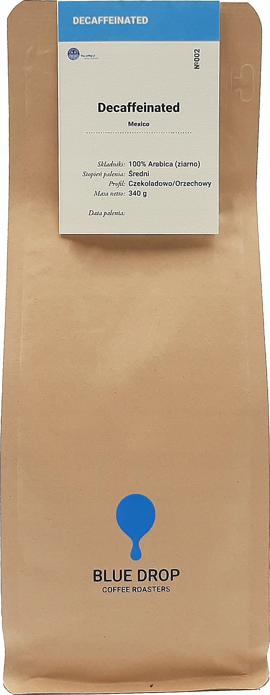 Kawa ziarnista Blue Drop Decaffeinated 340 g