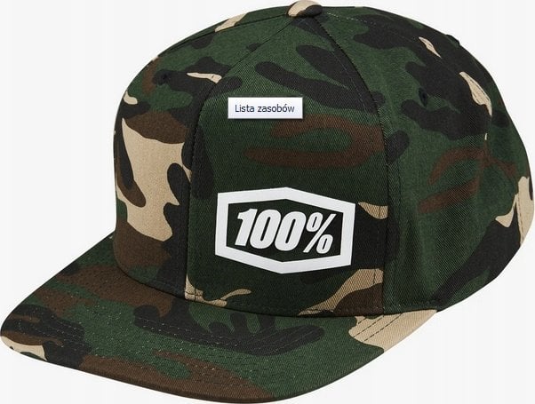 100% Czapka z daszkiem 100% MACHINE Snapback Hat Camo (NEW)