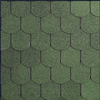 Zielony gont i gwoździe do domku Handy