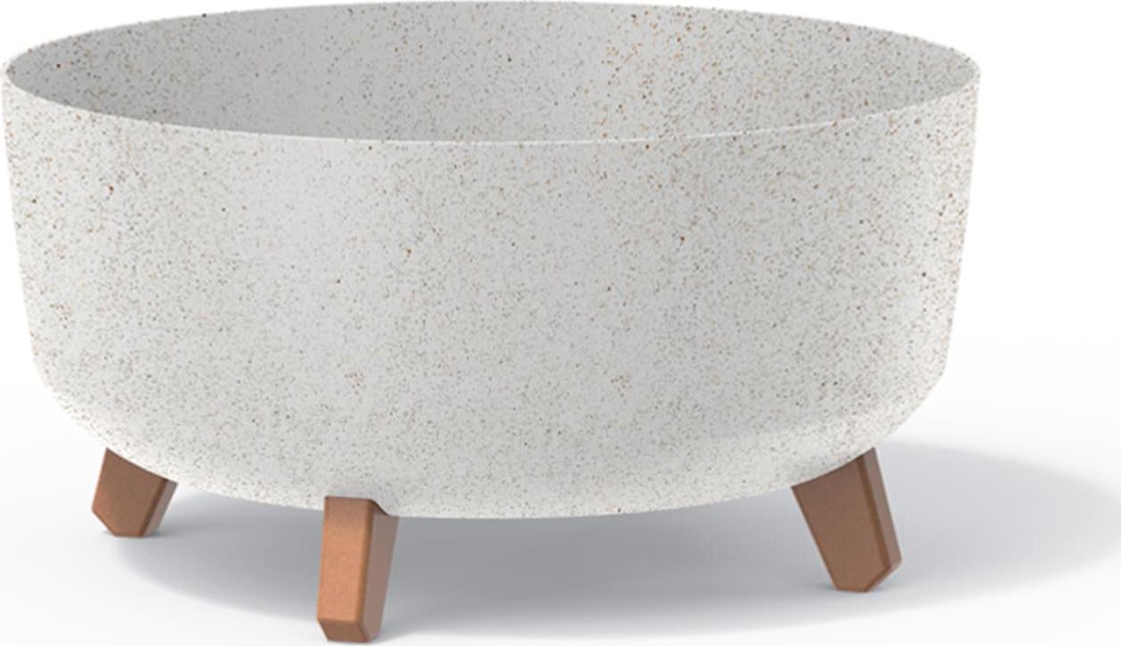 Prosperplast Doniczka Gracia Low Eco Wood DGRL400LW biały eco