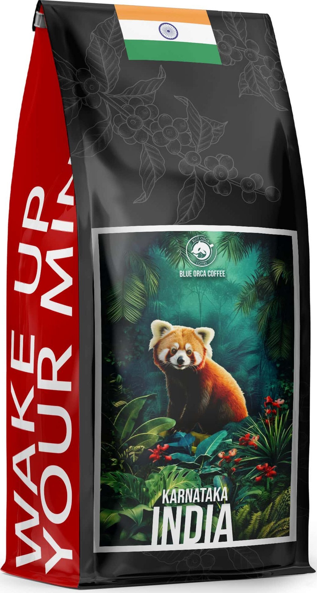 Kawa ziarnista Blue Orca Coffee KAWA ZIARNISTA KAARNATAKA INDIA 1kg ŚWIEŻO PALONA -100% ARABICA -BLUE ORCA