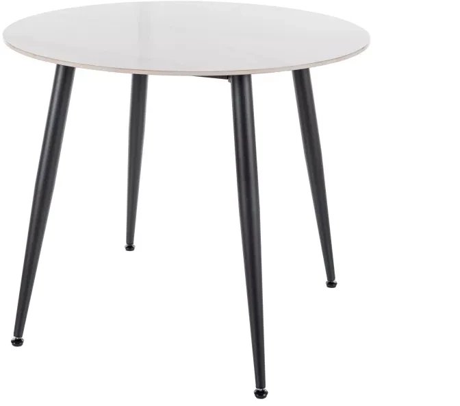 STÓŁ RION BIAŁY / CZARNY fi 90