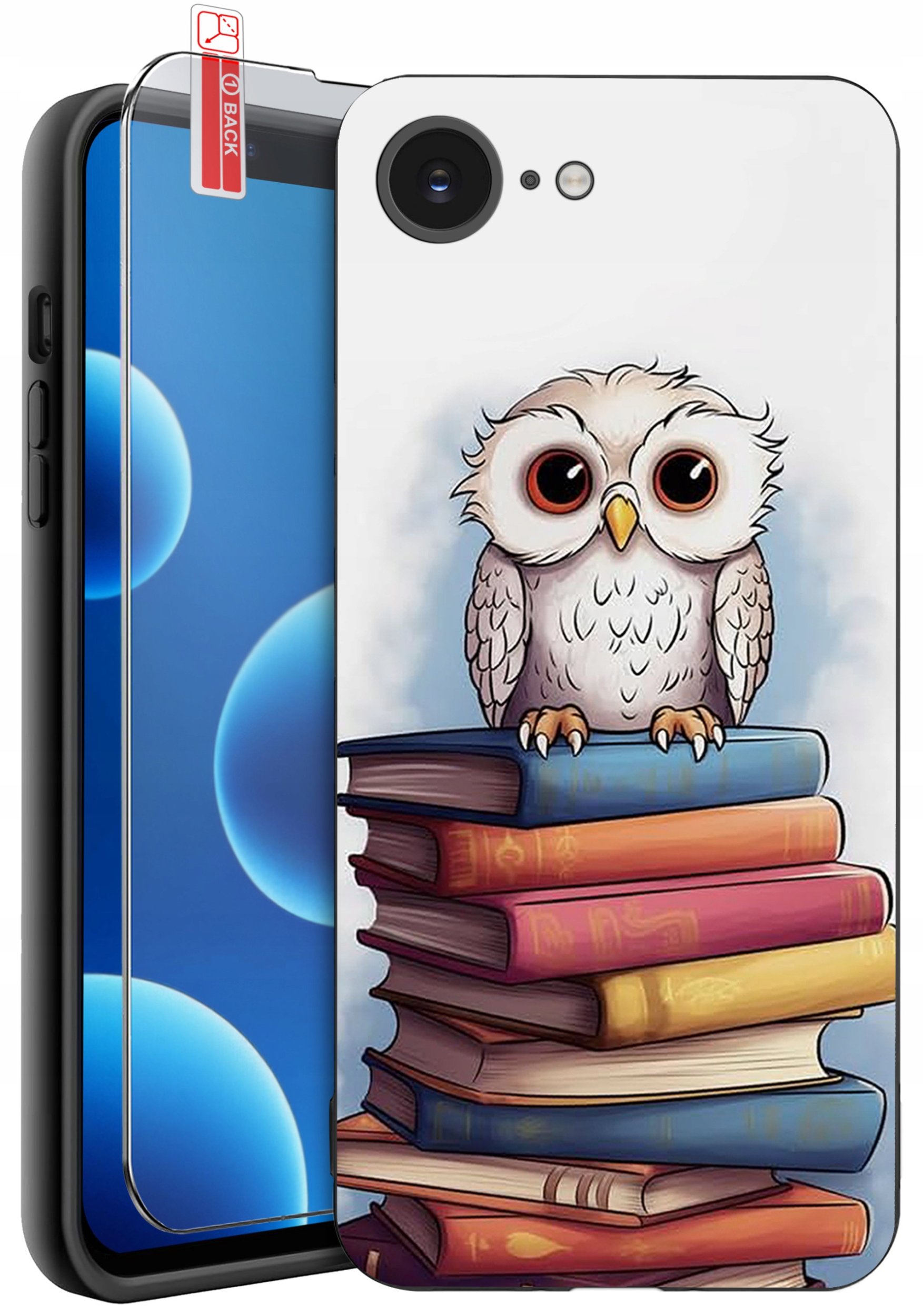 ETUI do iPhone 16e | WZORY | SILIKONOWE MATT CASE + SZKŁO 9H