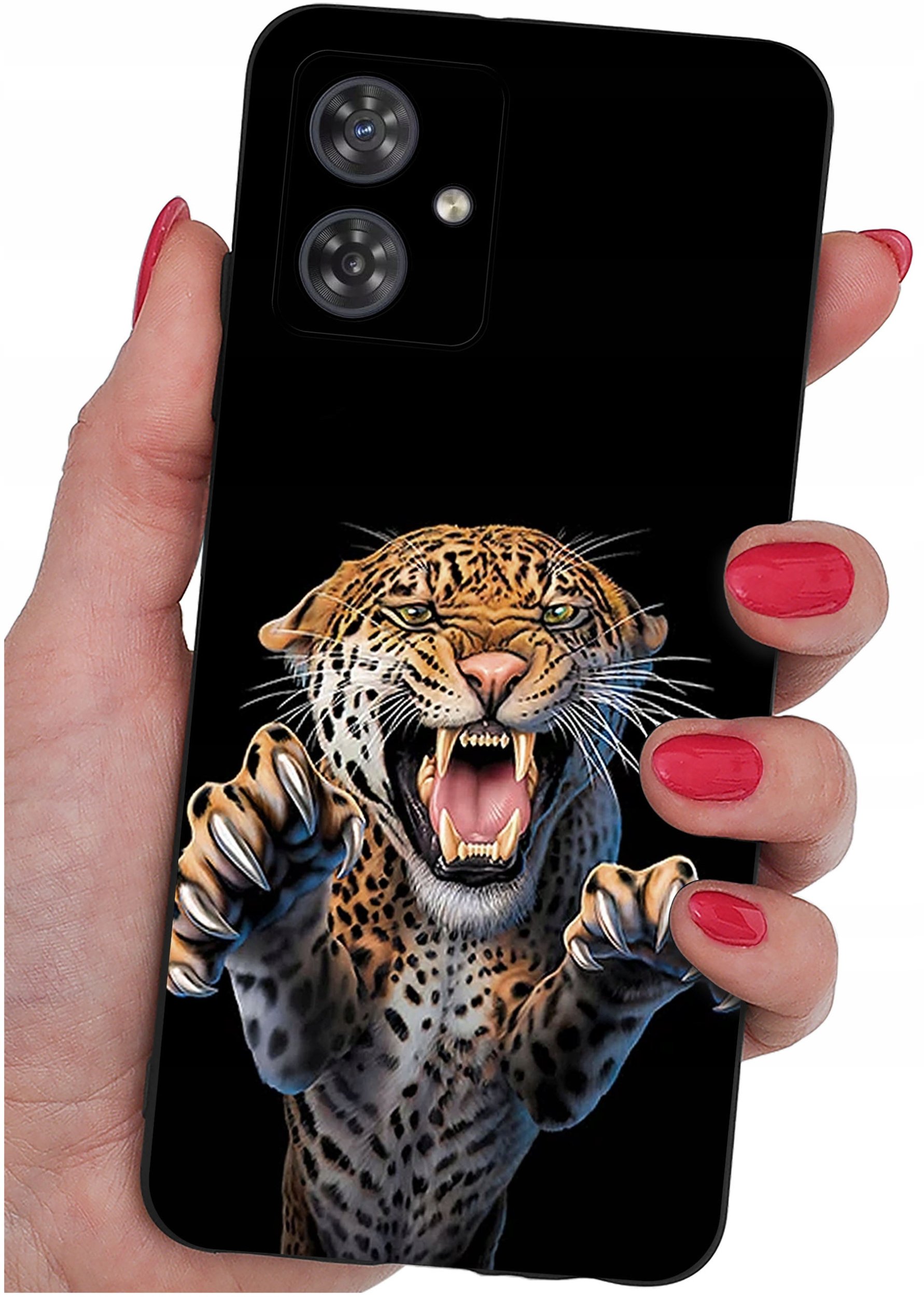 Etui do Motorola G54 5G|Power Edition WZORY |SILIKONOWE MATT CASE + SZKŁO