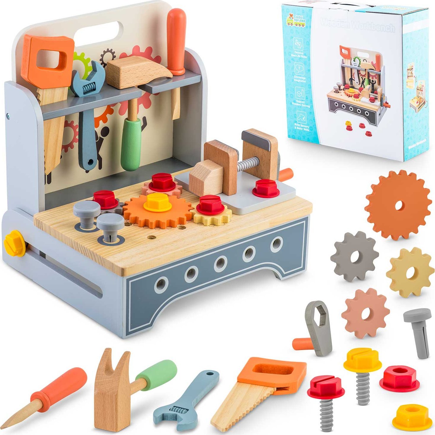 Ricokids Drewniany warsztat z narzędziami RK-877 Ricokids