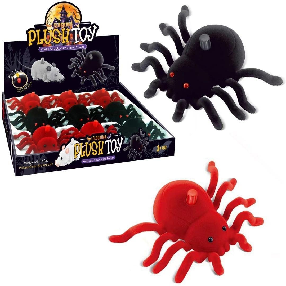 Pająk flokowany naciśnij i jedź MIX