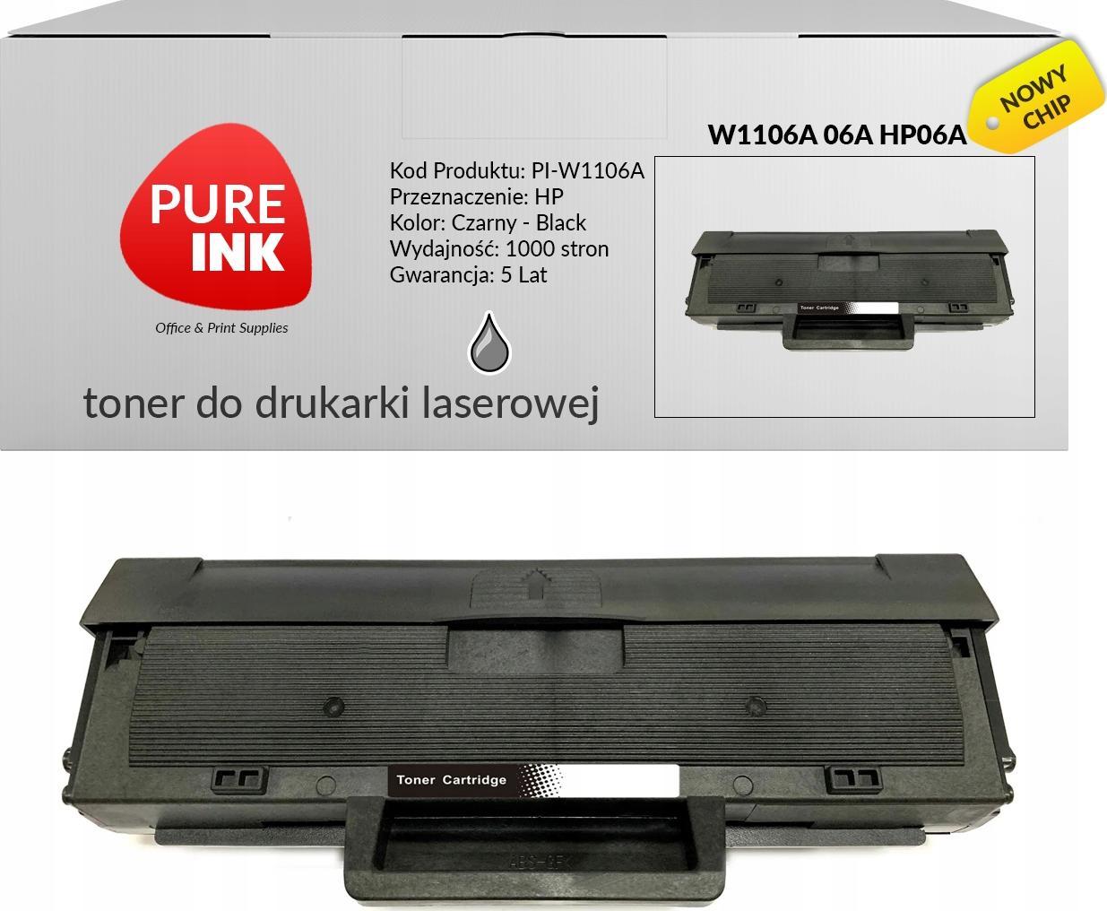 Toner Pureink Black Zamiennik 106A