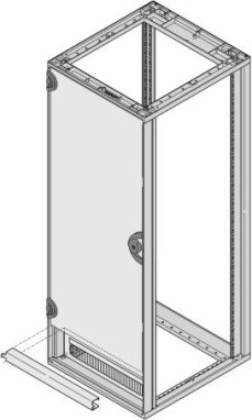 SCHROFF Wspornik zawiasu drzwiowego SCHROFF Novastar do skróconych drzwi, do drzwi tylnych Slim-Line