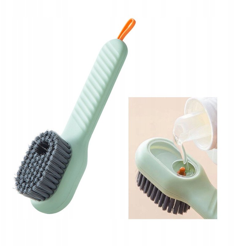 SZCZOTKA do CZYSZCZENIA Powierzchni z dozownikiem na PŁYN SZOROWANIA Butów