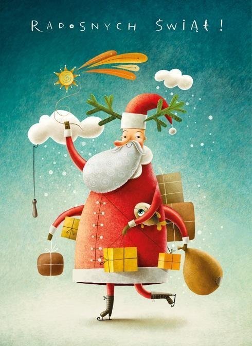 HENRY Karnet B6 BN zapachowy Mikołaj