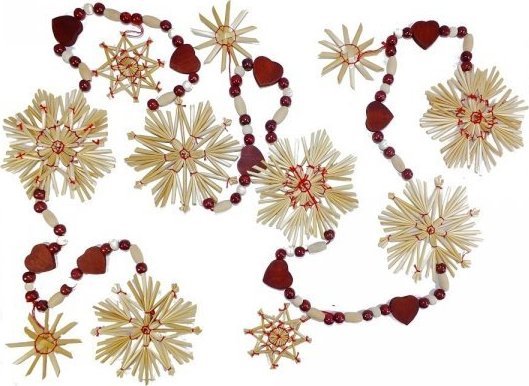 Wnuk Łańcuch choinkowy (słomiany)