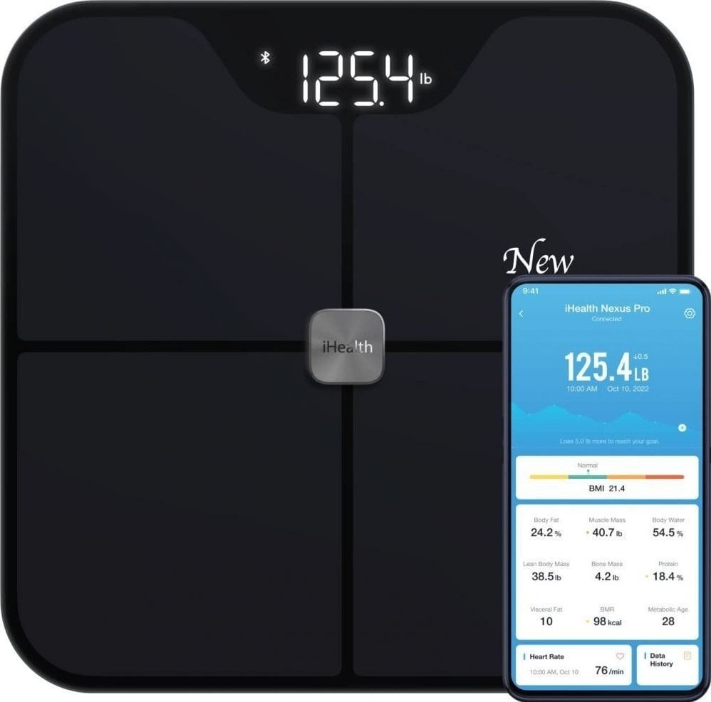 iHealth iHealth HS2SPRO Nexus Pro Wireless Body Composition Scale, Black