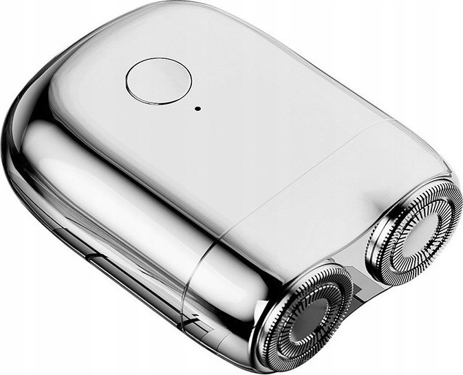 Mini Golarka Maszynka Bezprzewodowa Do Zarostu Podróżna Srebrna Prezent