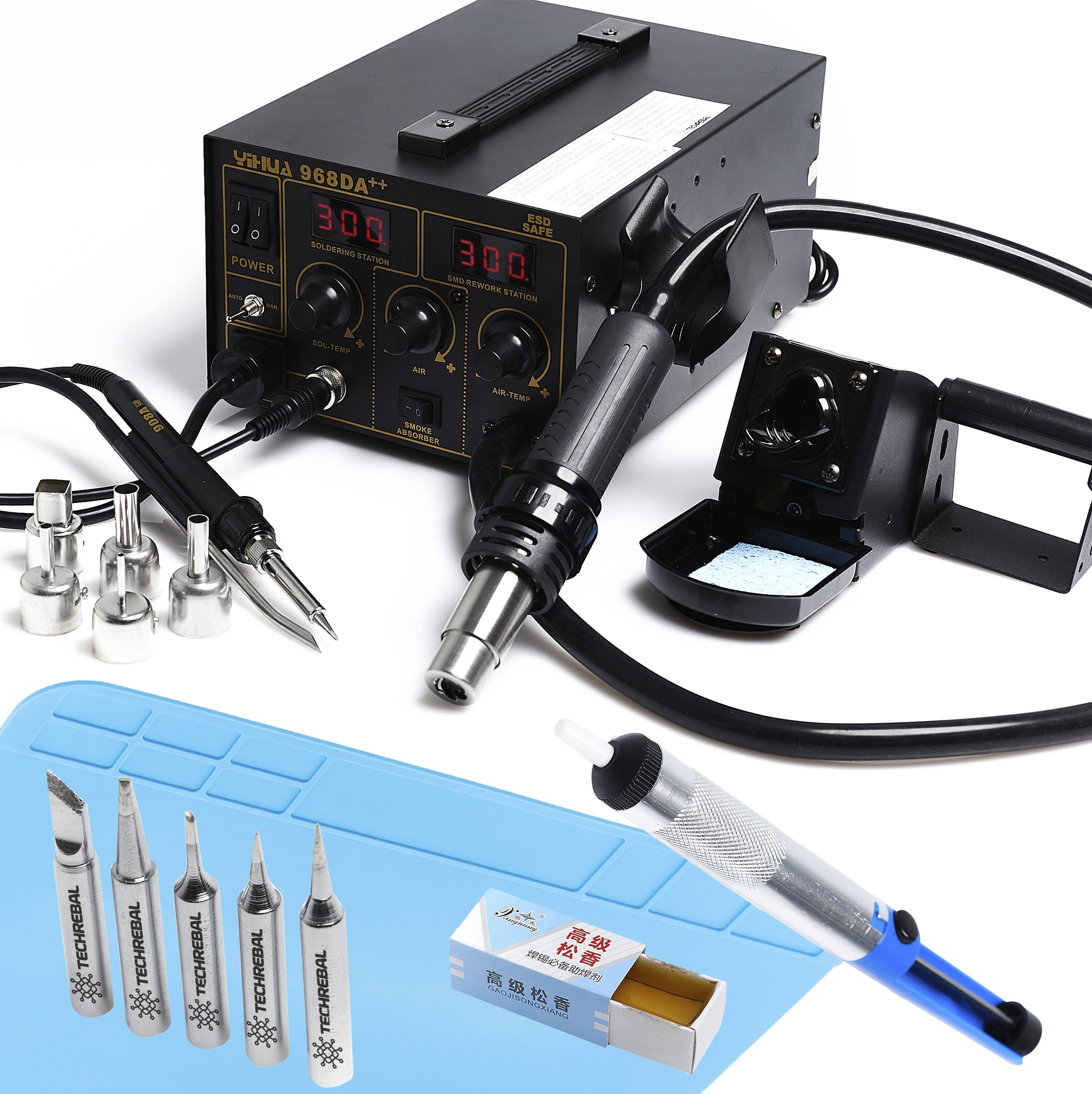 Techrebal Stacja lutownicza YIHUA 968DA++ +KIT25