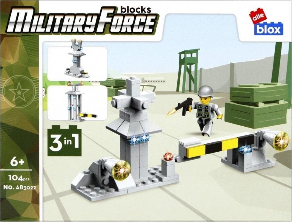 ALLEBLOX Klocki konstrukcyjne Wojsko ALLEBOX