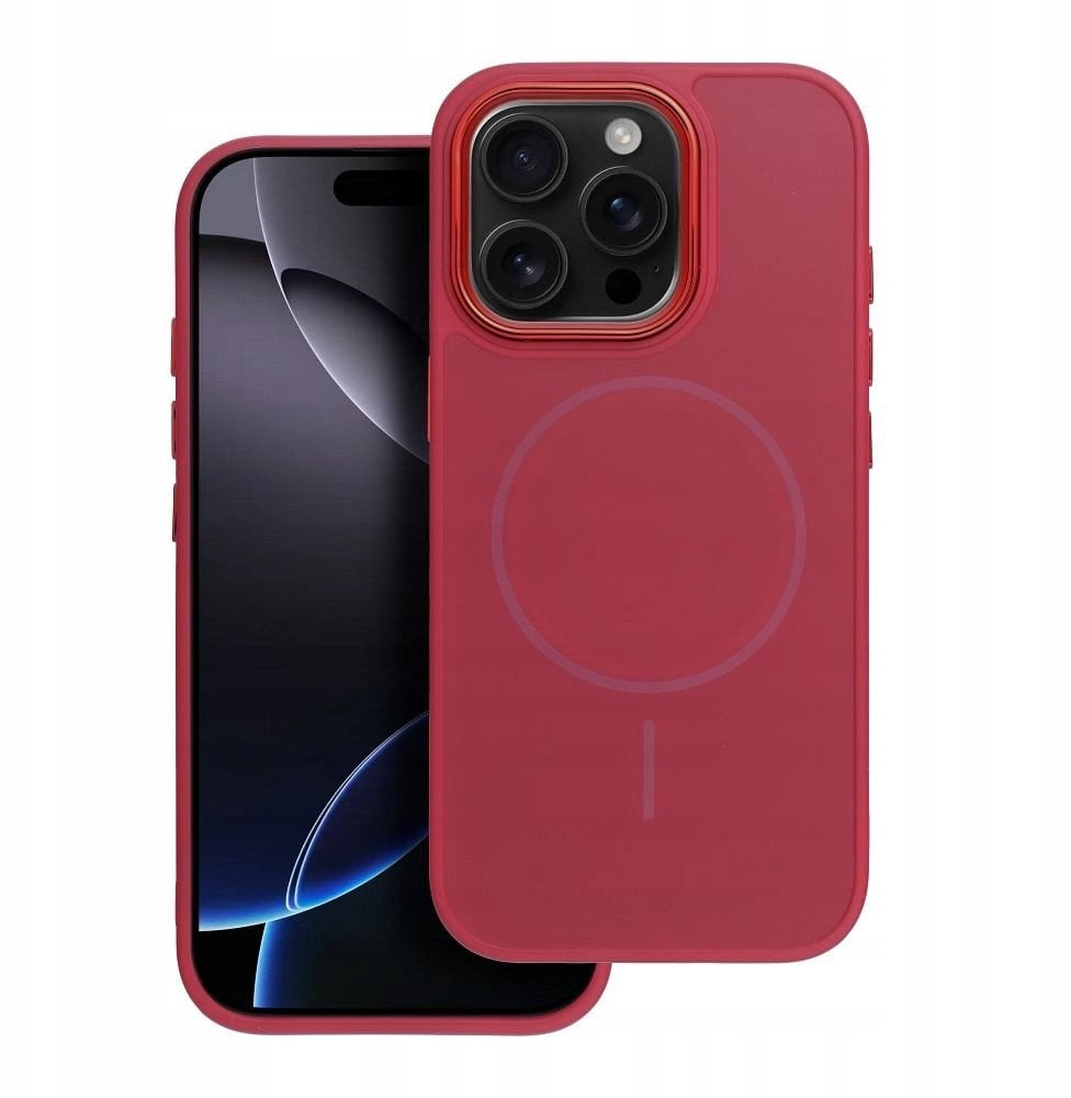 Futerał FRAME MAG COVER kompatybilny z MagSafe do IPHONE 12 MINI magenta