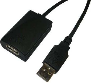 Kabel USB LogiLink USB-A - USB-A 5 m Czarny (UA0001A)