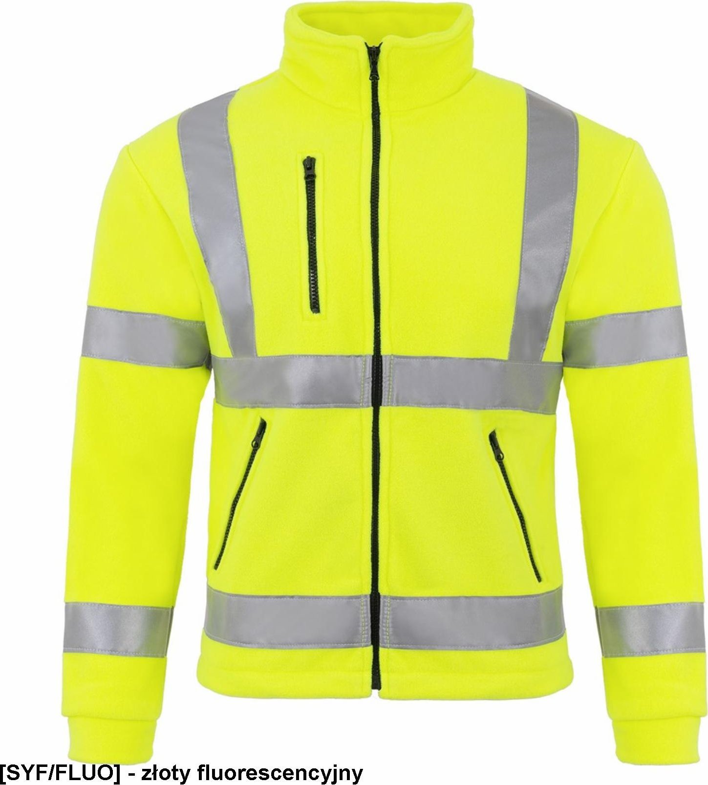 JHK FLRA340 - Bluza polarowa z materiału fluorescencyjnego, - pomarańczowy fluorescencyjny M