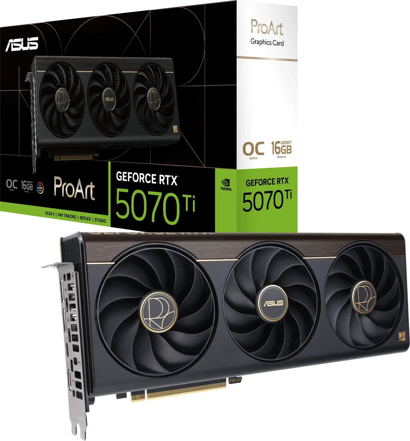 Karta graficzna Asus ProArt GeForce RTX 5070 Ti OC 16GB GDDR7 DLSS4 (PROART-RTX5070TI-O16G)