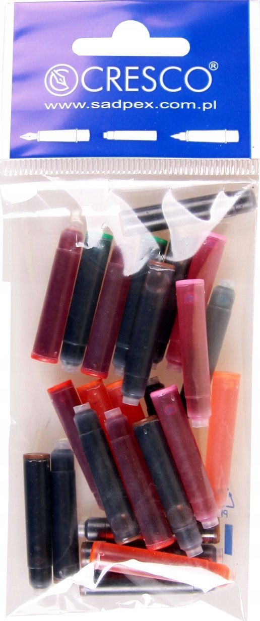 Cresco Naboje do pióra kolor mix 25 szt. (080016)