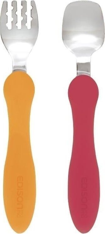 Sztućce mini pomarańczowe