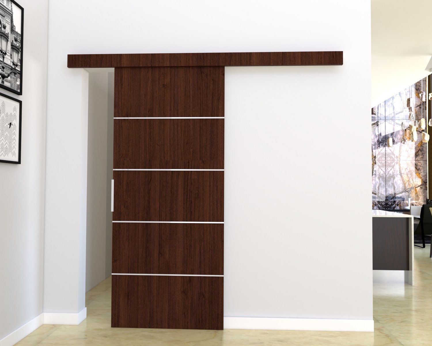 Drzwi Przesuwne Drzwi przesuwne B80 86x205 Wenge