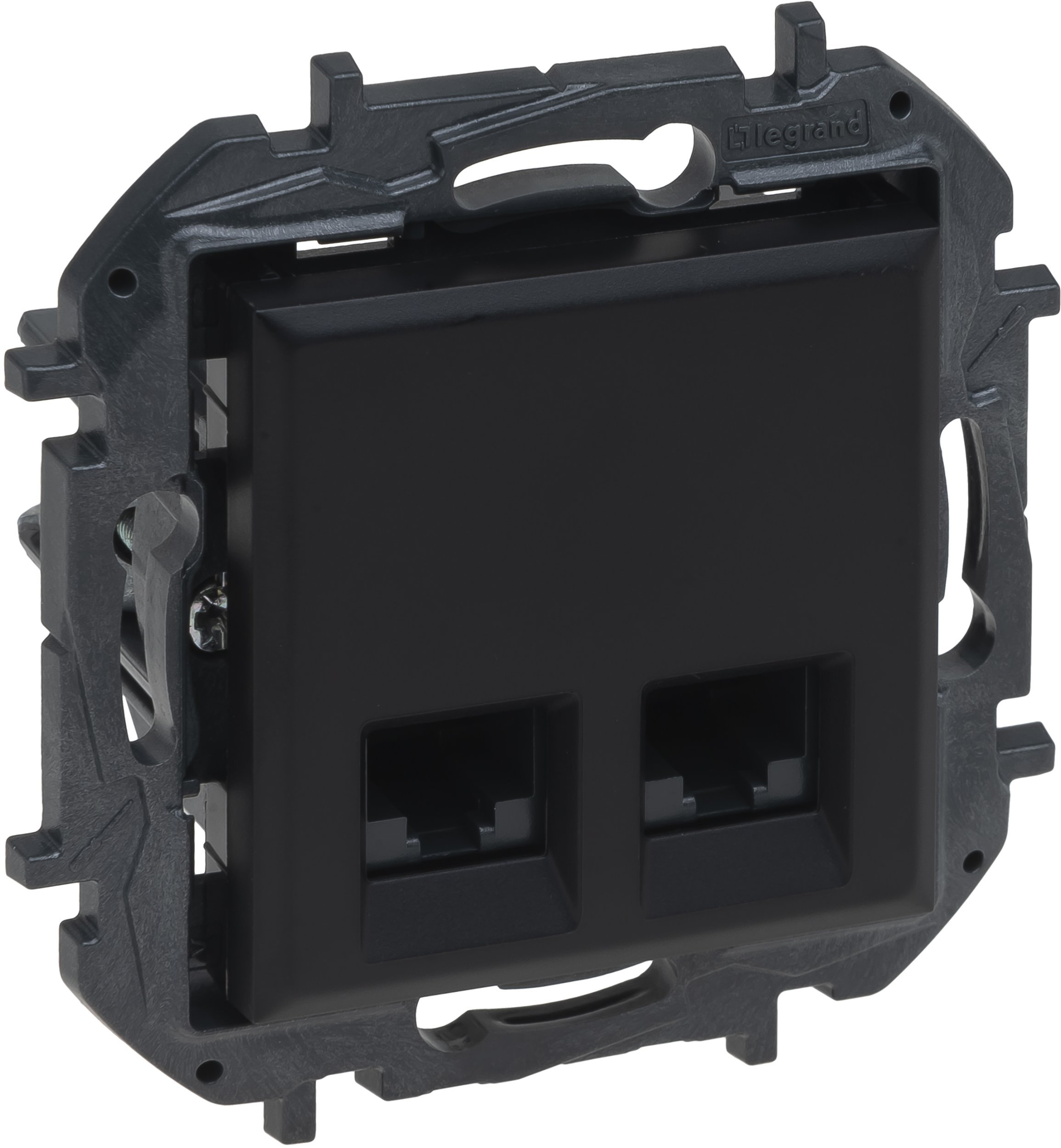 Legrand Niloe Step Gniazdo podwójne 2xRJ45 kat. 5e utp czarny 863560B