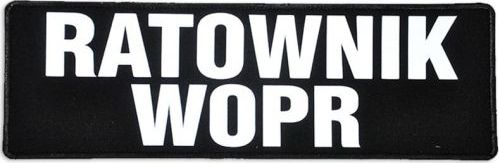 Polska Firma Emblemat RATOWNIK WOPR odblaskowy na rzepie 31 x 10 cm