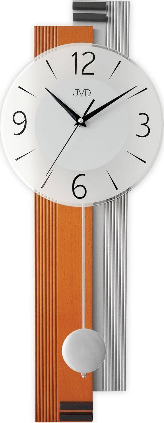 JVD Zegar ścienny JVD NS22013.41 drewniany z wahadłem