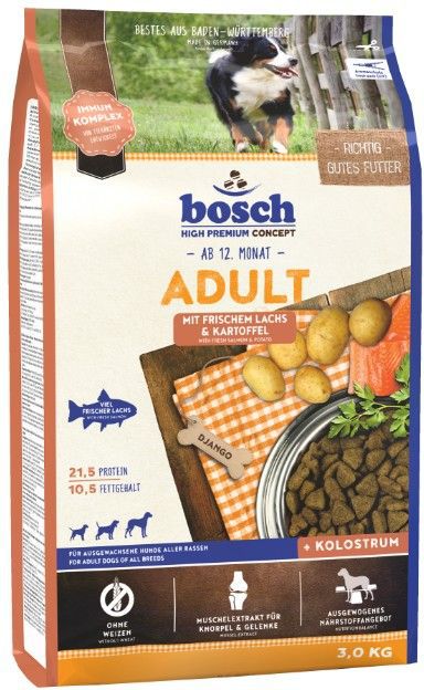 Bosch Tiernahrung Adult Łosoś i ziemniaki - 3 kg