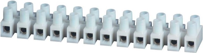 Simet Listwa zaciskowa gwintowa LPA12-2,5 12-torowa 2,5mm2 z podkładką biała (89092110)