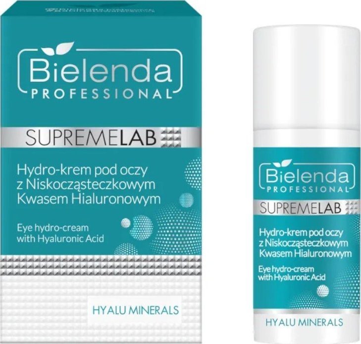 BIELENDA PROFESSIONAL_SupremeLab Hyalu Minerals Eye Hydro-Cream With Hyaluronic Acid hydro-krem pod oczy z kwasem hialuronowym 15ml