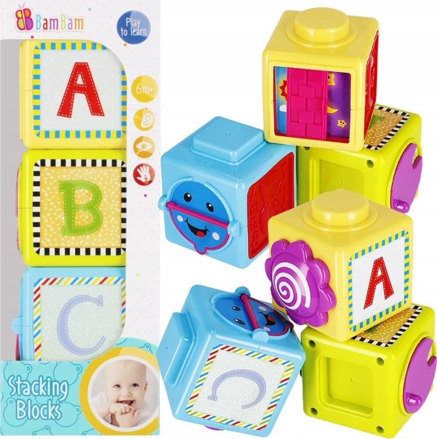 BamBam BAM BAM KLOCKI EDUK 3SZT 10X26X7 WB 16