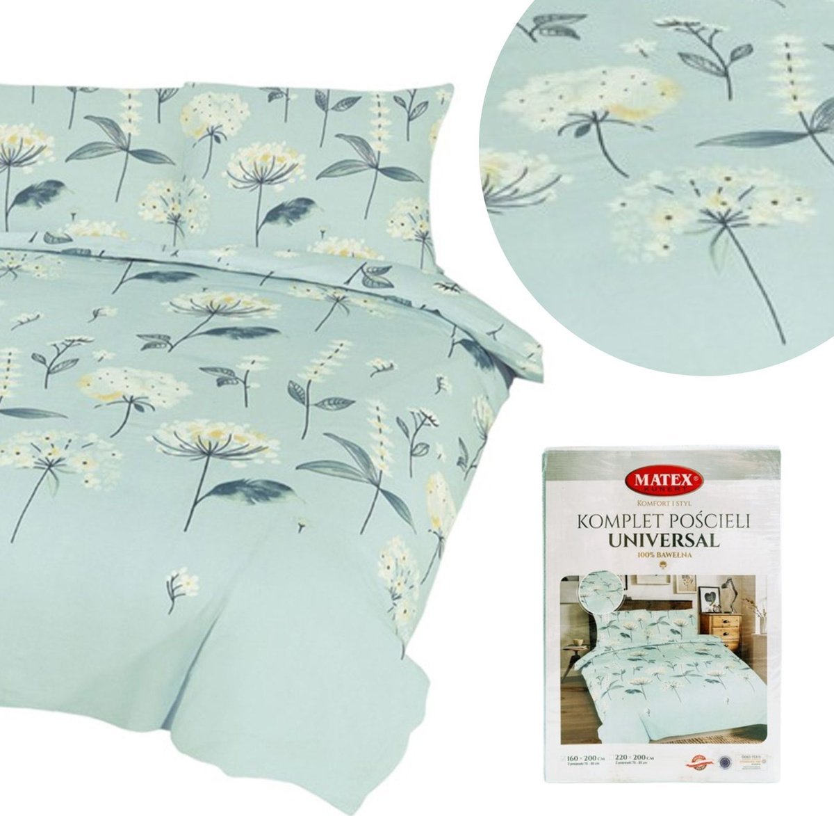 Multitex Pościel 220 x 200 Bawełniana UNIVERSAL MATEX 01
