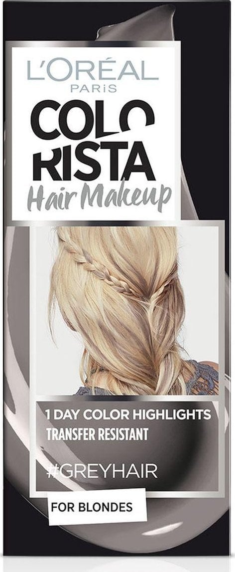 L’Oreal Paris L'Oreal Paris, Colorista Hair Makeup, Semi-Permanent Hair Dye, #GREYHAIR, 30 ml For Women