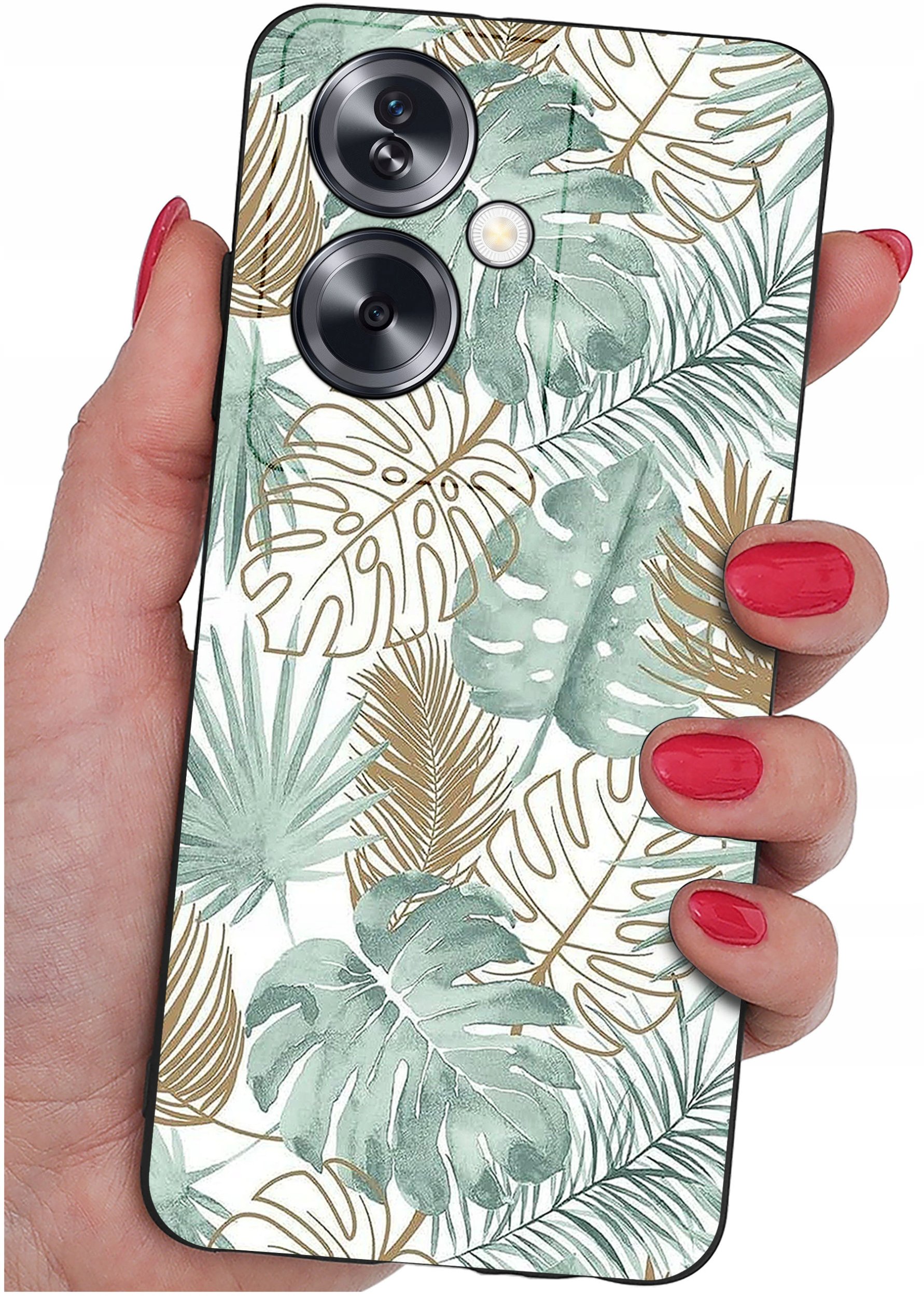 ETUI do Oppo A79 5G WZORY |SILIKONOWE MATT CASE + SZKŁO ochronne 9H