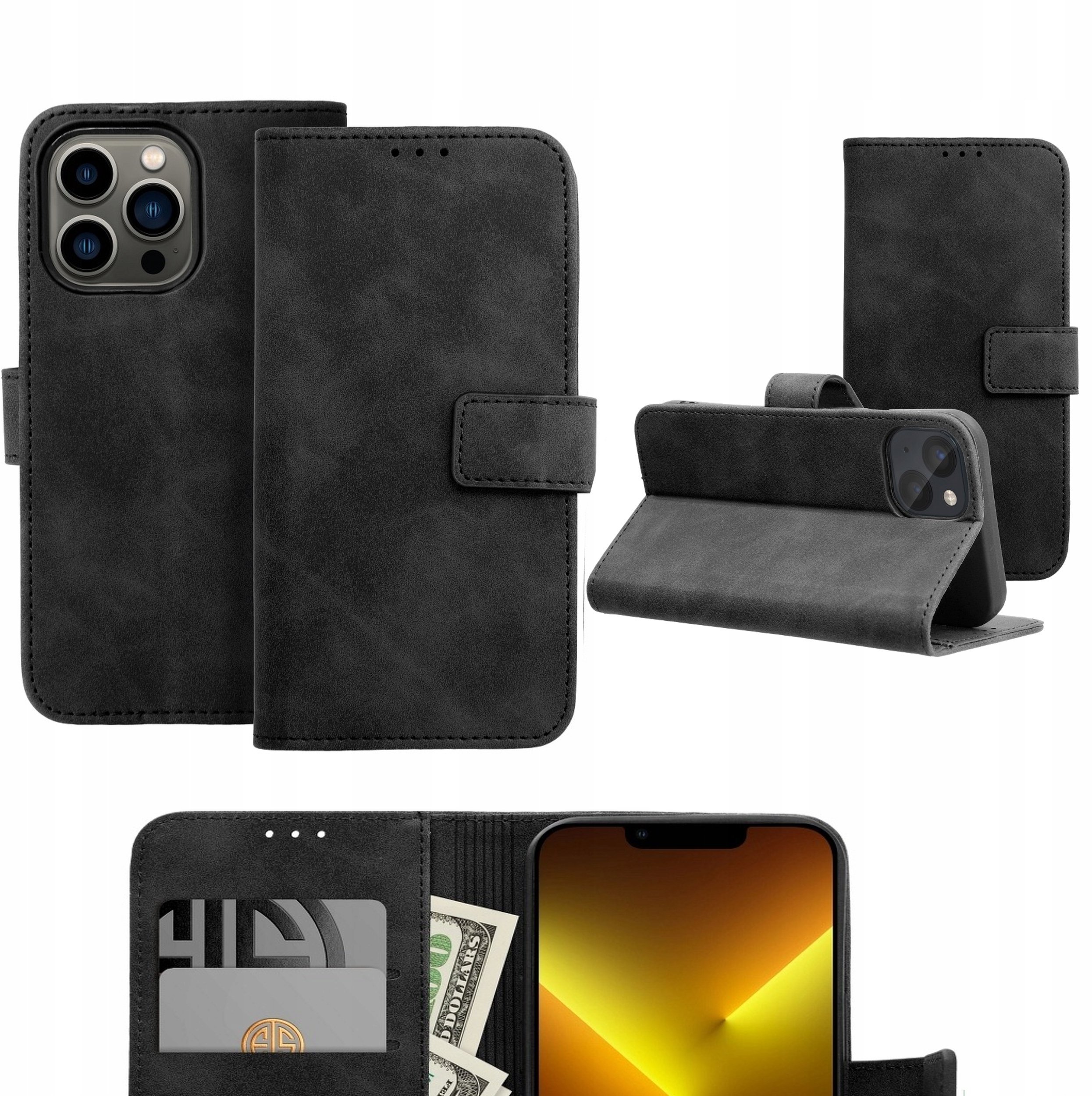 Kabura TENDER Book do IPHONE 14 czarny